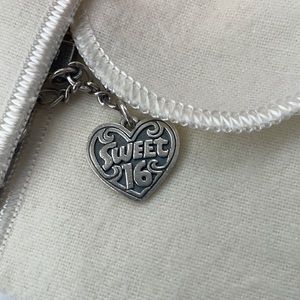 Sweet sixteen heart James Avery silver charm